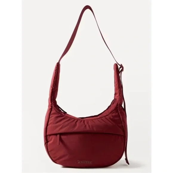 Athleta All About Small Crossbody Hobo Bag in Redwood - Picture 8 of 10